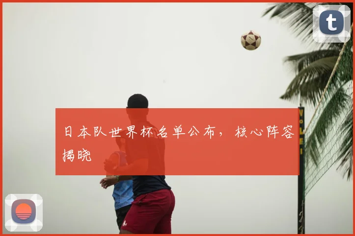 日本队世界杯名单公布,核心阵容揭晓